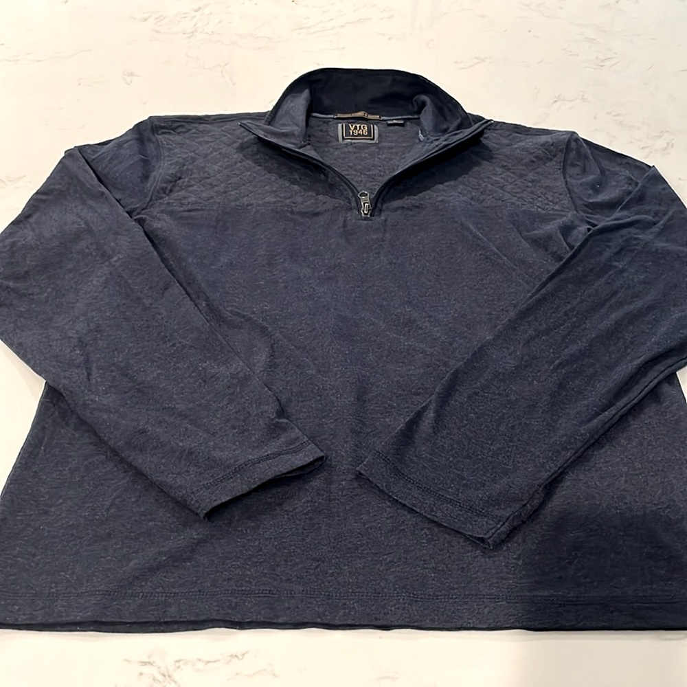 Men’s Large Vintage 1946 half zip navy sweater